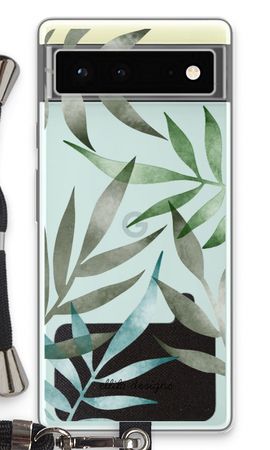 Tropical watercolor leaves