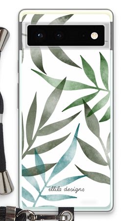 Tropical watercolor leaves