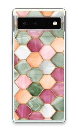 Hexagons in stained glass