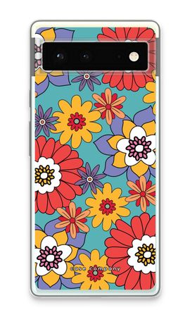 Retro Flowers - Blue
