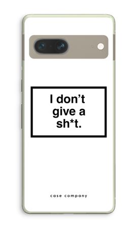 Don't give a shit