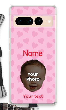 Gepersonaliseerd gezicht - Hartjes N°2