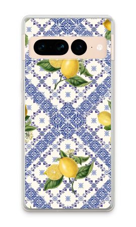 Tejas azules y limones