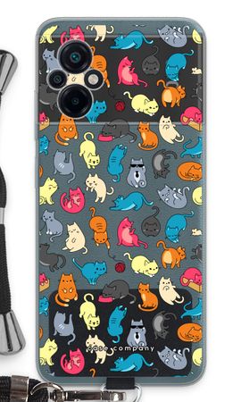 Colourful cats
