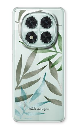 Tropical watercolor leaves