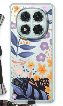 Flowers with blue leaves