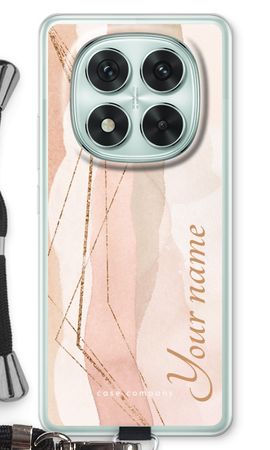 Gold Lines Namecase - Blush