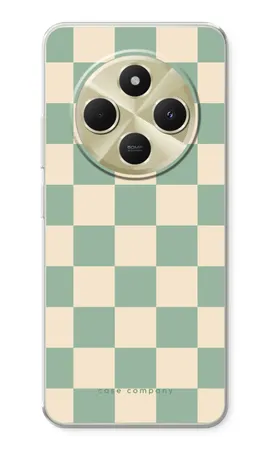 Checkered Mint, Miękkie etui Xiaomi Redmi 14R 5G