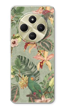 Tropical jungle parrot