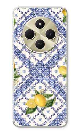 Blue tiles and lemons