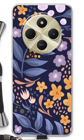 Flowers with blue leaves