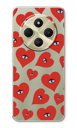 Red heart eyes