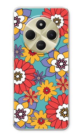 Retro Flowers - Blue