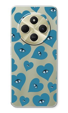 Blue heart eyes