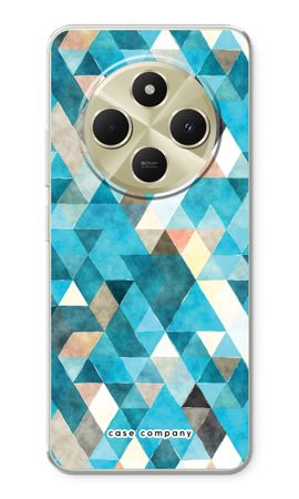 Coloured triangles blue