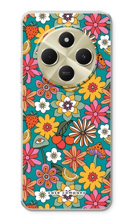 Retro Flowers N°2 - Blue