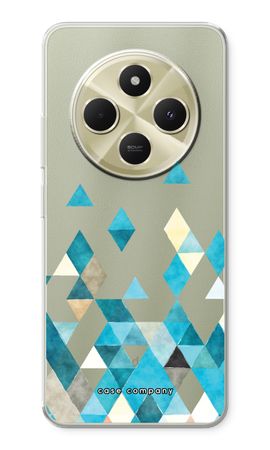 Coloured triangles blue