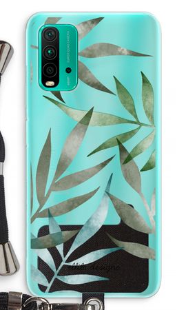 Tropical watercolor leaves