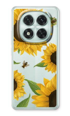Sunflower and bees