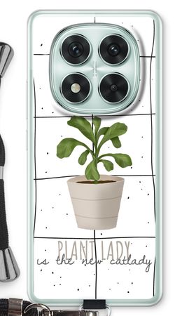 Houseplant on windowpane