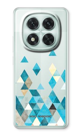 Coloured triangles blue