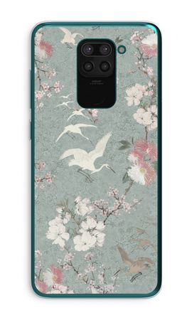 Japanese crane birds blossom