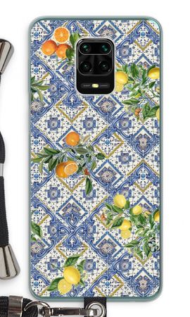 Blue tiles, lemons and oranges - small