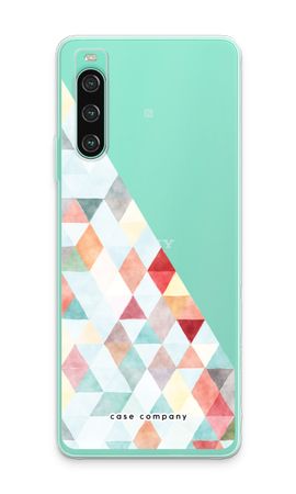 Coloured triangles pastel