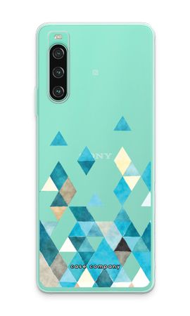 Coloured triangles blue