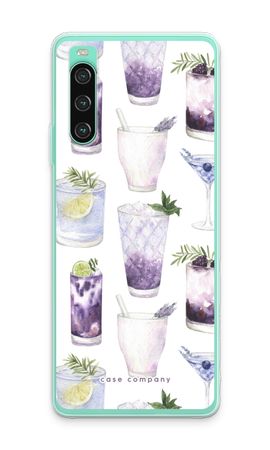 Violet cocktails