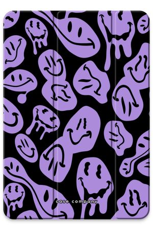 Schmelzender Smiley - Lila