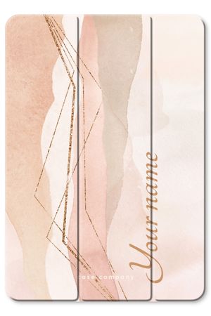 Gold Lines Namecase - Blush