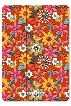 Retro Flowers - Red