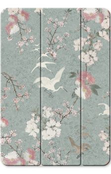 Japanese crane birds blossom