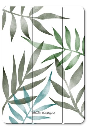 Tropical watercolor leaves