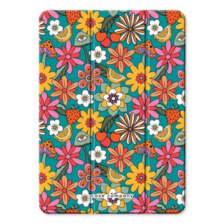 Retro Blumen N°2 - Blau