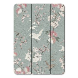 Japanese crane birds blossom