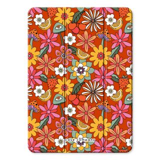 Retro bloemen - Rood