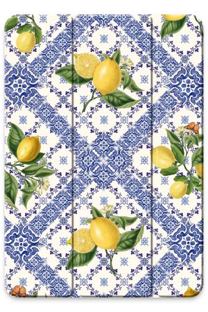 Blue tiles and lemons