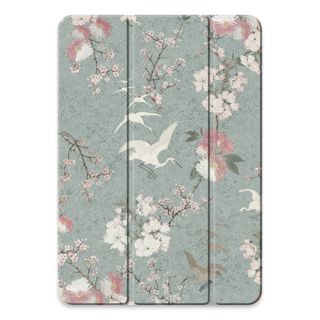 Japanese crane birds blossom