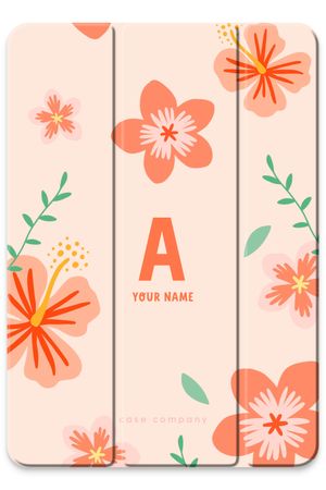 Tropical Pink Flowers Monogram