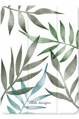 Tropical watercolor leaves