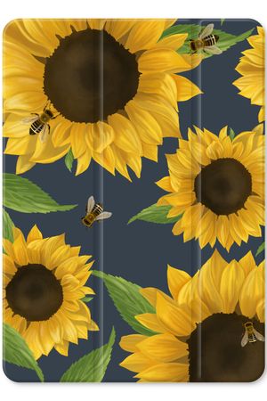 Sunflower and bees