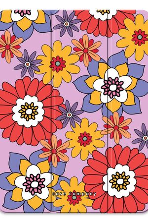 Retro Blumen - Lila