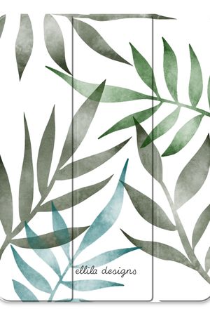 Tropical watercolor leaves