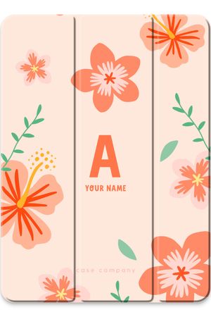 Tropical Pink Flowers Monogram