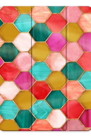 Esagoni in vetro colorato