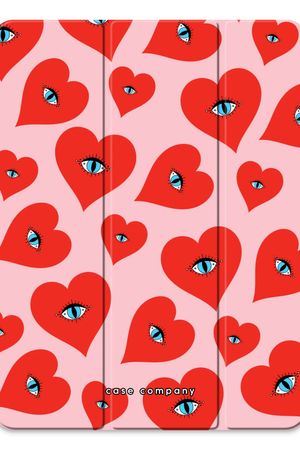 Red heart eyes