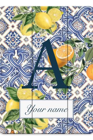 Monogram Blauwe tegels