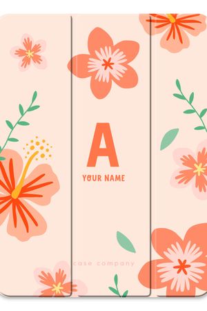 Tropical Pink Flowers Monogram